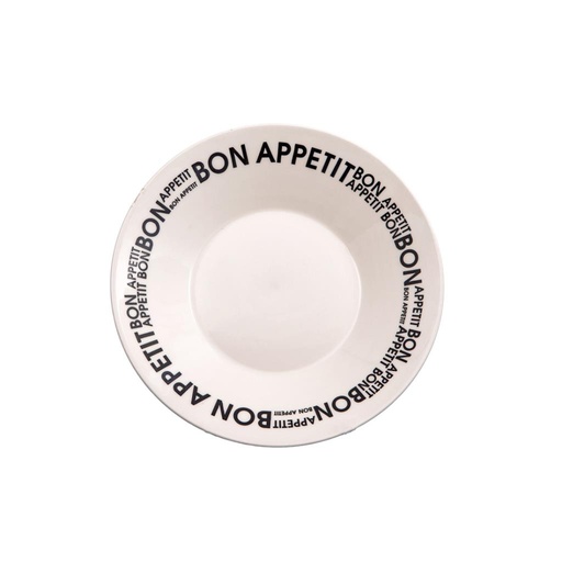 [487508] PLATO HONDO CERAMICA 22CM BON APPETIT ( 1124181 / 1124005 )