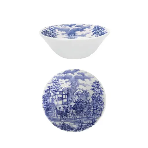 [487904] BOWL CONICO CERAMICA 500ML CENA INGLESA ( 1124024 )