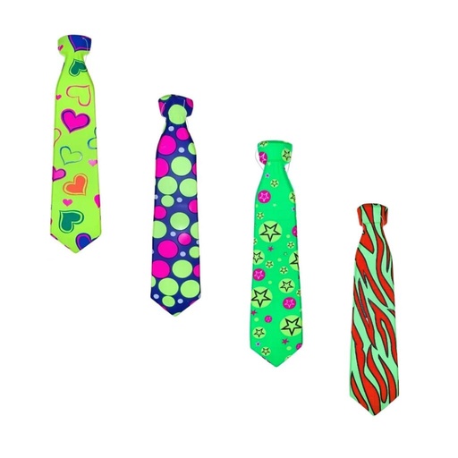 [488509] CORBATA PLASTICA 43cm x 12pzs e/Bo