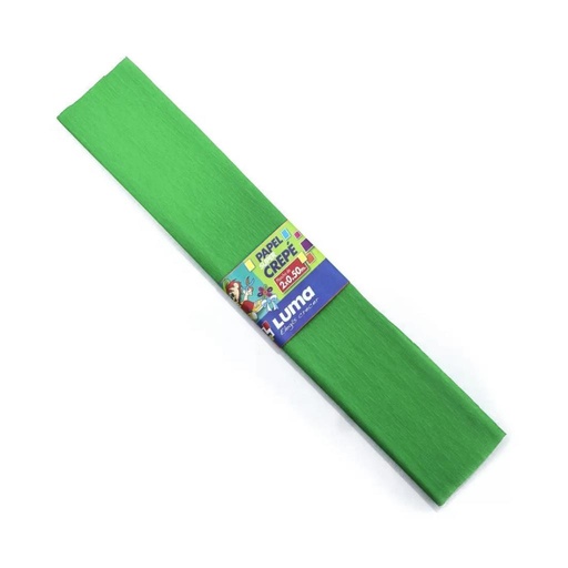 [490071] PAPEL CREPE VERDE INGLES 50cm x 200cm