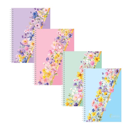 [491292] CUADERNO ROZINI GARDEÑA A4 T/ DURA C/ ESPIRAL DOBLE 90HJS RAYADO 