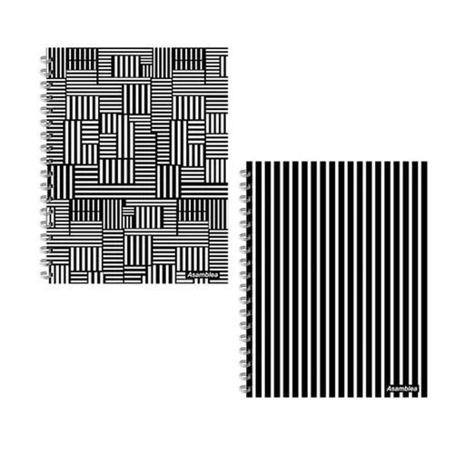 [492579] CUADERNO A4 T/ DURA B & W 120hjs RAYA