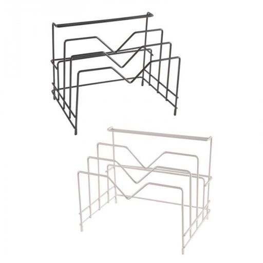 [496671] ORGANIZADOR METALICO P/ PLATOS Y TAPAS 27X19X22CM