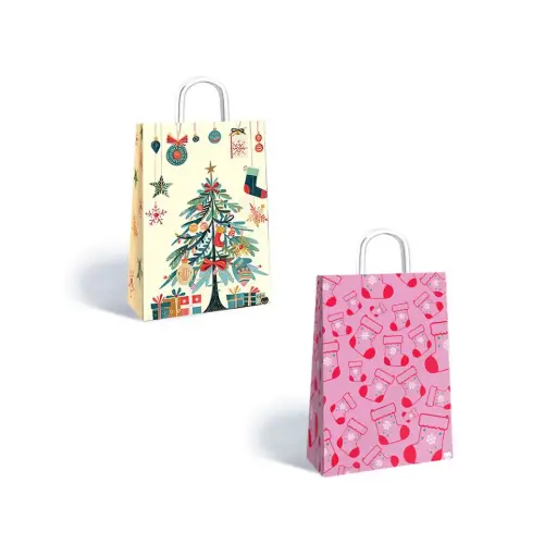 [497078] BOLSA P/ REGALO NAVIDAD 14 x 8 x 20cm