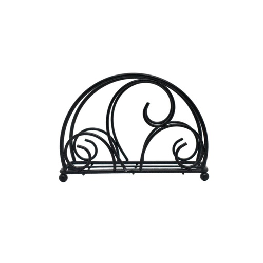 [497661] SERVILLETERO METALICO NEGRO DISEÑO ( AD255-05 )