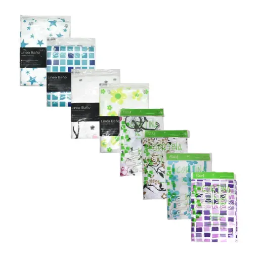 [499190] CORTINA DE BAÑO PLASTICA ALTA DENSIDAD ( 4145 )