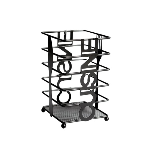 [499443] CUBIERTERO METALICO C/ BASE RED 10CM X 10CM X 16CM