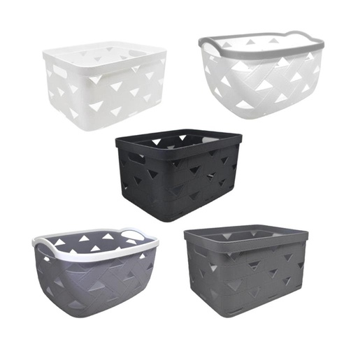 [499476] CANASTO ORGANIZADOR PLASTICO 30CM X 23CM X 17CM