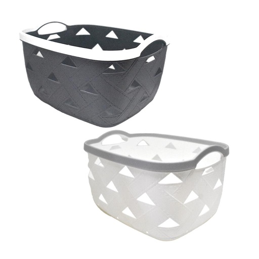 [499487] CANASTO ORGANIZADOR PLASTICO 34CM X 27CM X 20CM