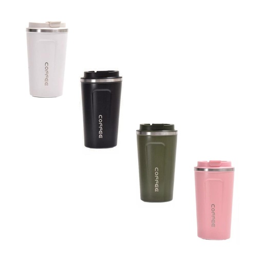 [499509] VASO TERMICO ACERO C/ BASE DE GOMA 510ml e/Cj