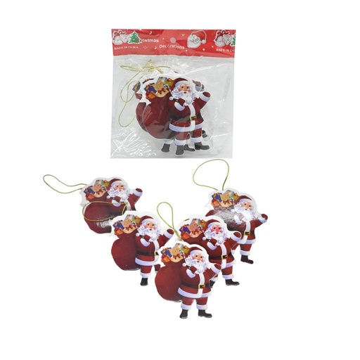 [500158] ADORNO NAVIDEÑO PAPA NOEL X5 E/BO ( NS368540 )