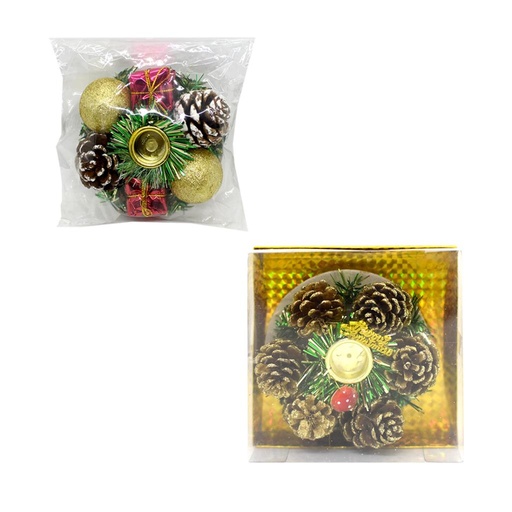 [500312] PORTAVELA NAVIDEÑO 11CM E/ CJ BO ( NS330716/368644 )