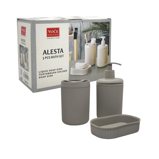 [501577] SET ORGANIZADOR DE BAÑO PLASTICO X 3PZS E/ CJ ( VC-120 )