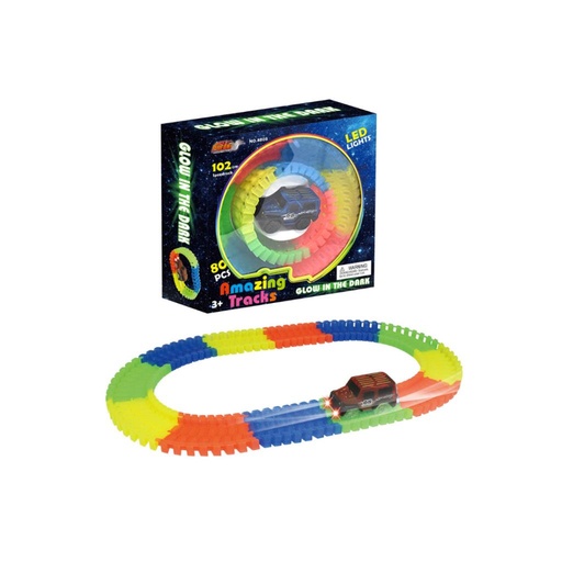 [501918] PISTA DE AUTOS LUMINOSA X80 PZS 102 CM E/CJ ( 8805 )