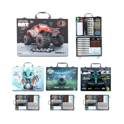 [503029] VALIJA DE ARTE CHIMOLA NENE C/ OLEOS LAPICES FIBRAS TEMPERAS