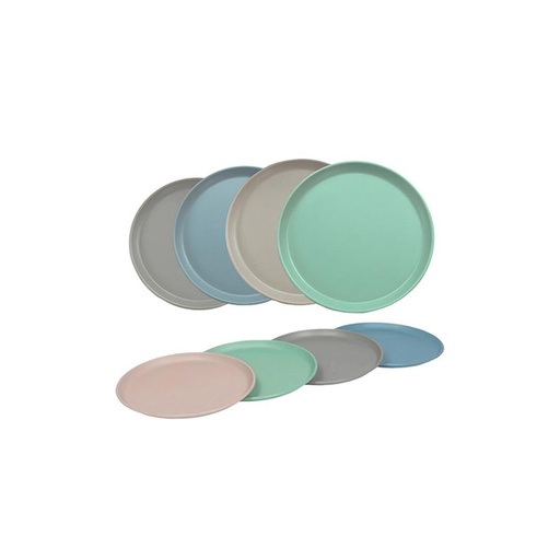 [504107] PLATO CHICO PLASTICO BAMBU-CLASICA 21CM