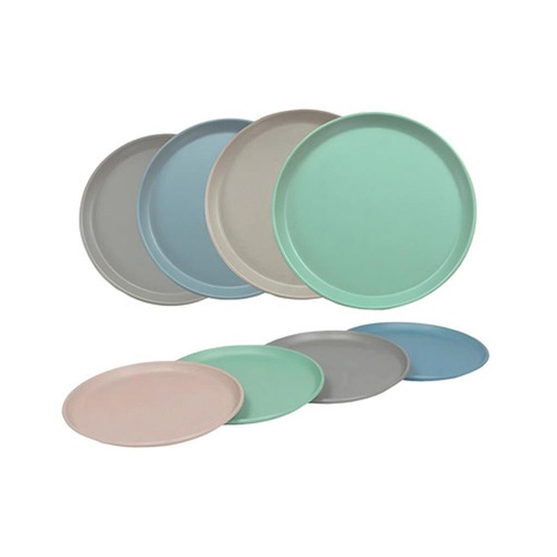 [504118] PLATO PLASTICO GRANDE BAMBU-CLASICA 25CM