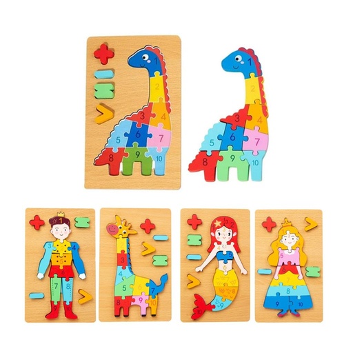 [504228] JUEGO DIDACTICO PERSONAJES MADERA 24 x 15cm ( 55165 )