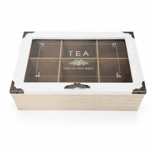 [508419] CAJA DE MADERA P/ TE 6 DIVISIONES C/ VISOR ( 1140915 )