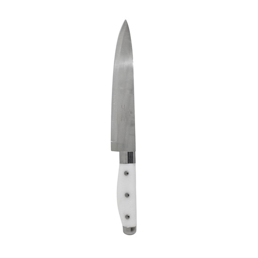 [509585] CUCHILLO 9" MANGO PLASTICO BLANCO E/CT ( RM206 )