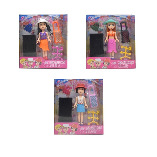 [509827] MUÑECA FASHION GIRLS C/ ACCESORIOS E/CJ ( NA201246 )