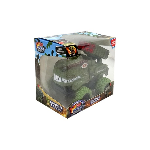 [510685] CAMION DINOSAURIO C/ RUEDAS DE GOMA 11CM X 10CM E/ CJ