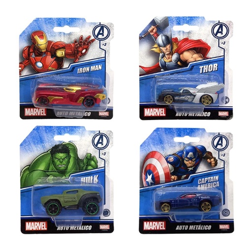 [510938] AUTO METALICO MARVEL COLECCIONABLE E/ BL ( 55215 )