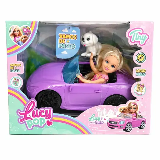 [511620] MUÑECA TINY LUCY POP C/ AUTO Y ACCESORIOS E/ CJ ( 54911 )