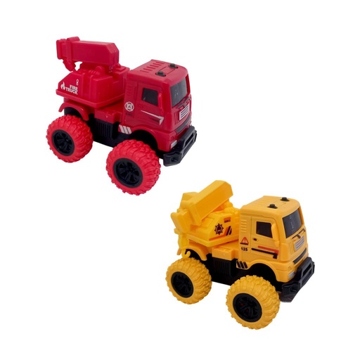 [511818] CAMION A FRICCION OFICIOS C/ RUEDAS DE GOMA 9CM