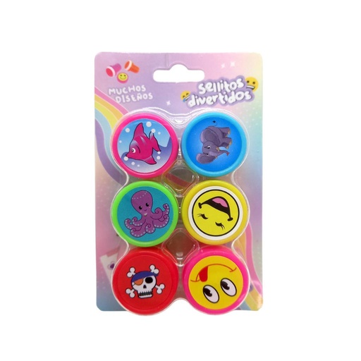 [512005] SET DE SELLOS INFANTILES X6 E/ BL ( 54752 )