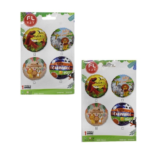 [512280] GLOBO FELIZ CUMPLEAÑOS 18" E/ BO
