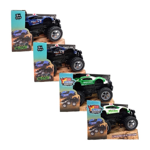 [512313] CAMIONETA POLICIA A FRICCION 12CM E/CJ ( 54401 ) 