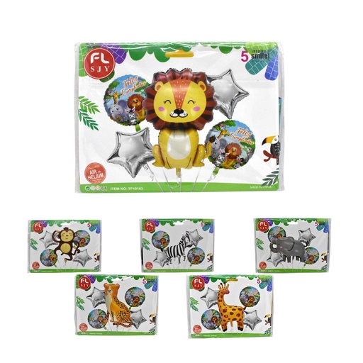 [512335] SET GLOBO ANIMALITOS X5 E/BO ( TP10160/ TP10165)