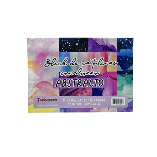 [515030] BLOCK DE CARTULINAS C/ DISEÑO X6 "ABSTRACTO"
