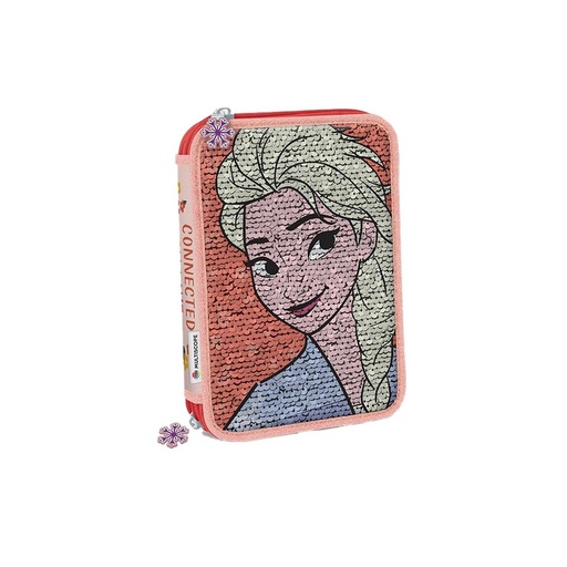 [515514] CARTUCHERA FROZEN LENTEJUELAS MULTISCOPE 2 PISOS 