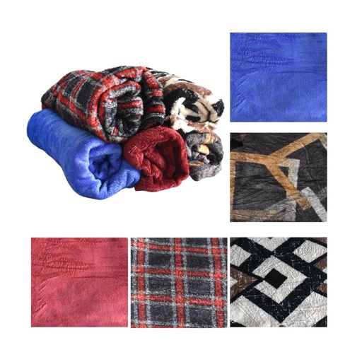 [516416] MANTA LISA Y ESTAMPAD POLAR FLANNELTS1 1/2 PLZ