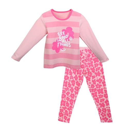 [519782] &PIJAMA FLOWERS TALLE LTSE/ CJ ( UND04-LTS)