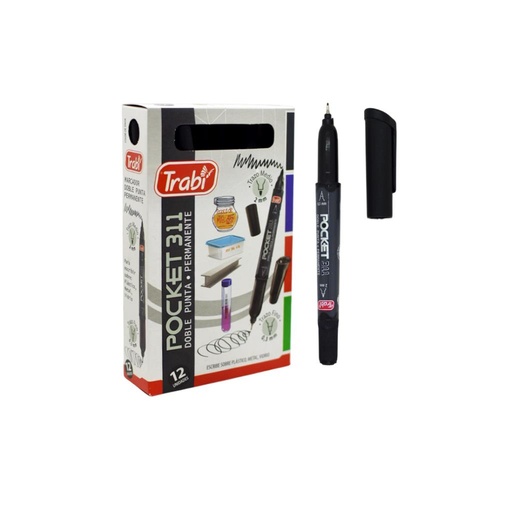 [520134] MARCADOR POCKET DOBLE PUNTA 0.3mm / 2mm ( TR31105 )
