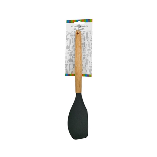 [156727] ESPATULA DE SILICONA C/ MANGO MADERA 32CM E/ CT