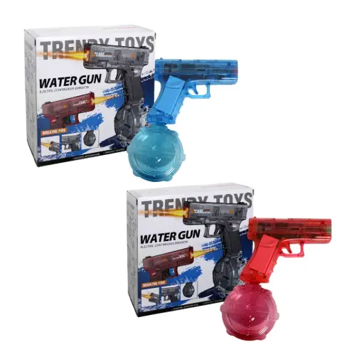 [207030] PISTOLA DE AGUA ELECTRICA C/ LUZ 15cm e/Cj ( CY102 / CY104 )