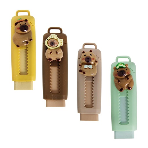 [339349] GOMA DE BORRAR RETRACTIL CAPIBARA