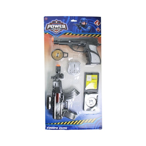 [522917] SET DE POLICIA C/ ACCESORIOS X5 E/ BL ( 53379 )