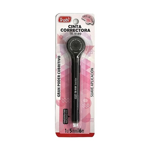 [522961] CORRECTOR EN CINTA LAPICERA TRABI  6 MT.