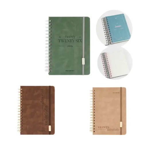 [524798] AGENDA DIARIA NEO FW 2026 C/ ESPIRAL 12 x 17cm e/Bo 