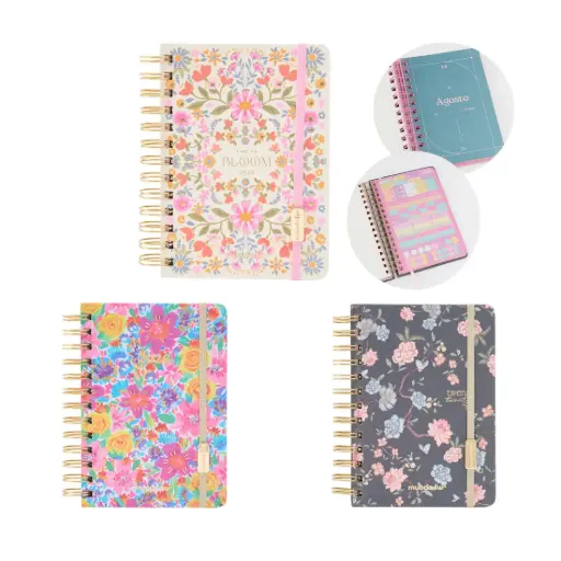 [524875] AGENDA 2 DIAS X PAG CUTE FW 2026 C/ ESPIRAL 12 x 17cm e/Bo 