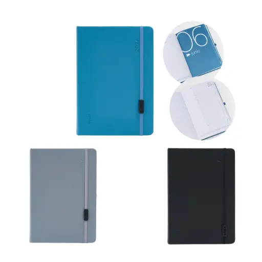 [525447] AGENDA DIARIA COSIDA BPACK RAW FW 2026 C/ ELASTICO 15 x 21cm e/Bo 