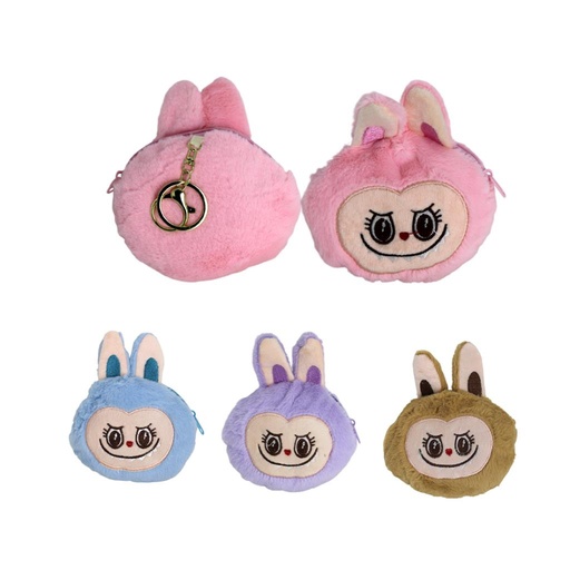 [526041] MONEDERO C/ LLAVERO PELUCHE LABUBU