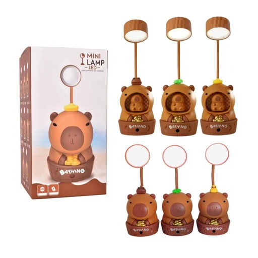 [526349] LAMPARA INFANTIL CAPIBARA LED C/ SACAPUNTAS e/Cj (RM9-2)