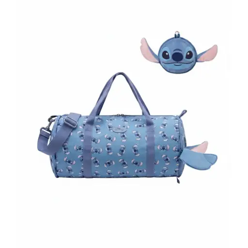 [528725] BOLSO PLEGABLE STITCH DISNEY CELESTE ( 73.0400015 )