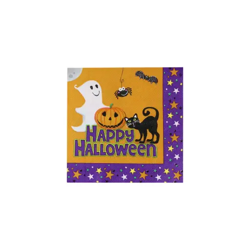 [528967] SERVILLETAS HALLOWEEN 16.5 x 16.5cm x20 e/Bo